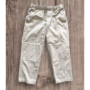 Lands End Boys‎ Khaki Straight Leg Pants Elastic Waist Size 12 Husky School
